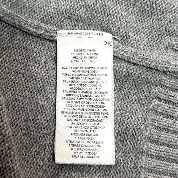 Ralph Lauren Polo Bear Baby Sweater
With Hood Gray Cotton Back Zipper 18 month - Picture 9 of 9